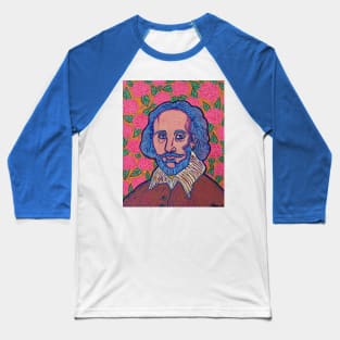 William Shakespeare the Bard in the Garden Baseball T-Shirt